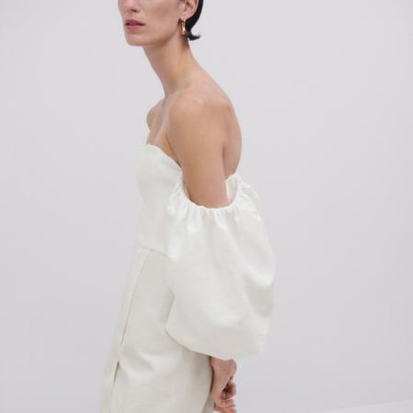 MASSIMO DUTTI - Linen Midi Dress - XS - Picture 2 of 7